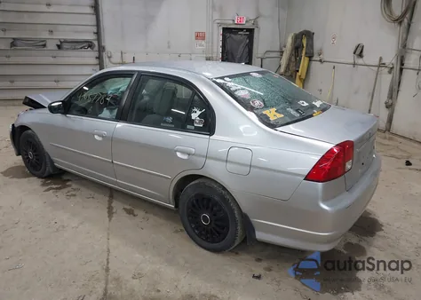 2005 Honda Civic Lx z USA, uszkodzony, nr VIN 2HGES16535H589266